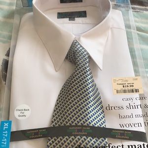 Dress Shirt & Woven Tie